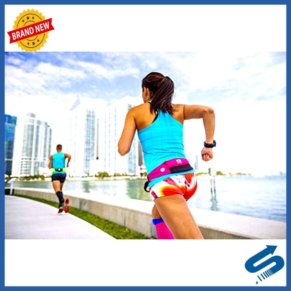 Adjustable Running Waist Pack with Phone Pocket, Reflective Details main image 4